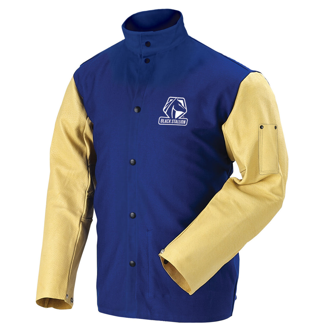 Black Stallion FRB9-30C-PS 9 Oz FR And Grain Pigskin 30 Inch Hybrid Coat, Royal Blue