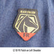 EZ ID FR Patch on left shoulder — Black Stallion FS8-DNM work shirt