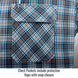 Chest pockets include protective flaps with snap closure — Black Stallion FS9-PGY work shirt
