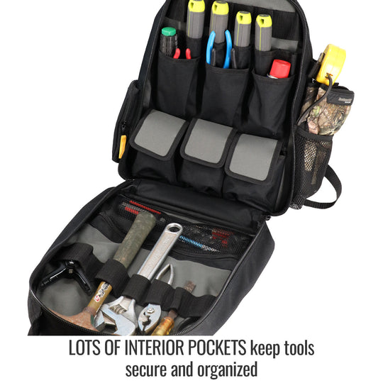 Lots OF Interior Pockets Keep tools secure and organized — Black Stallion GB400 accessory