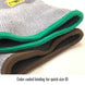 Color-coded binding for quick size ID — Black Stallion GC1525-GB knit glove
