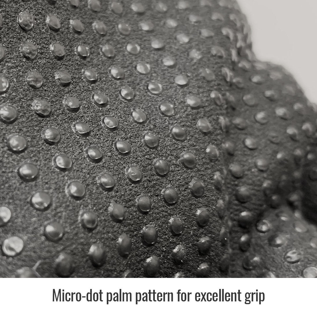 Micro-dot palm pattern for excellent grip — Black Stallion GC1526-GB dots glove