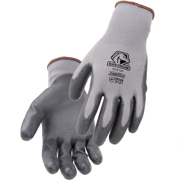 Black Stallion GC3135-GY 13G Polyester PU Coated Gloves