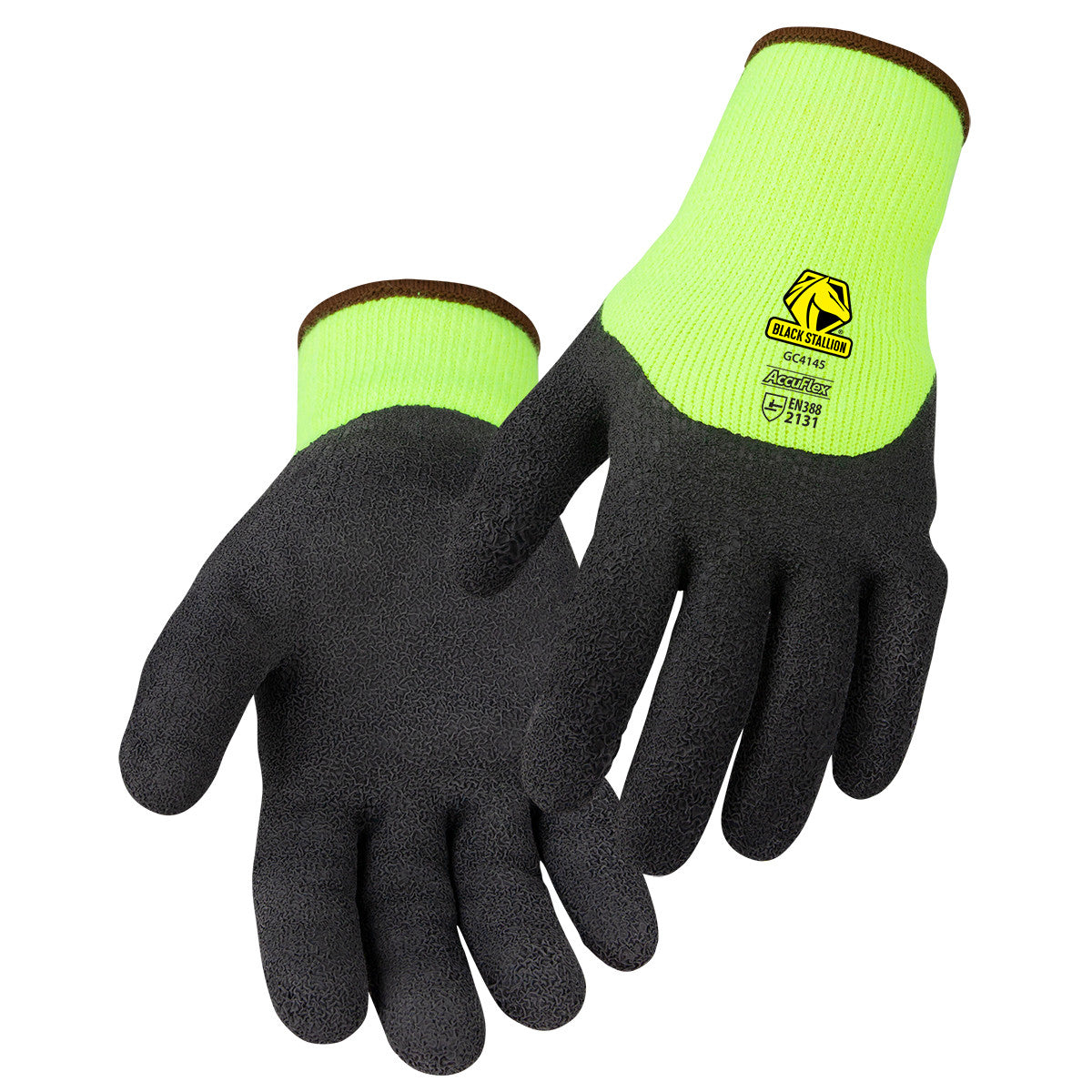 Black Stallion GC4145-HB 10G Acrylic 3/4 Crinkle Latex Coated Gloves