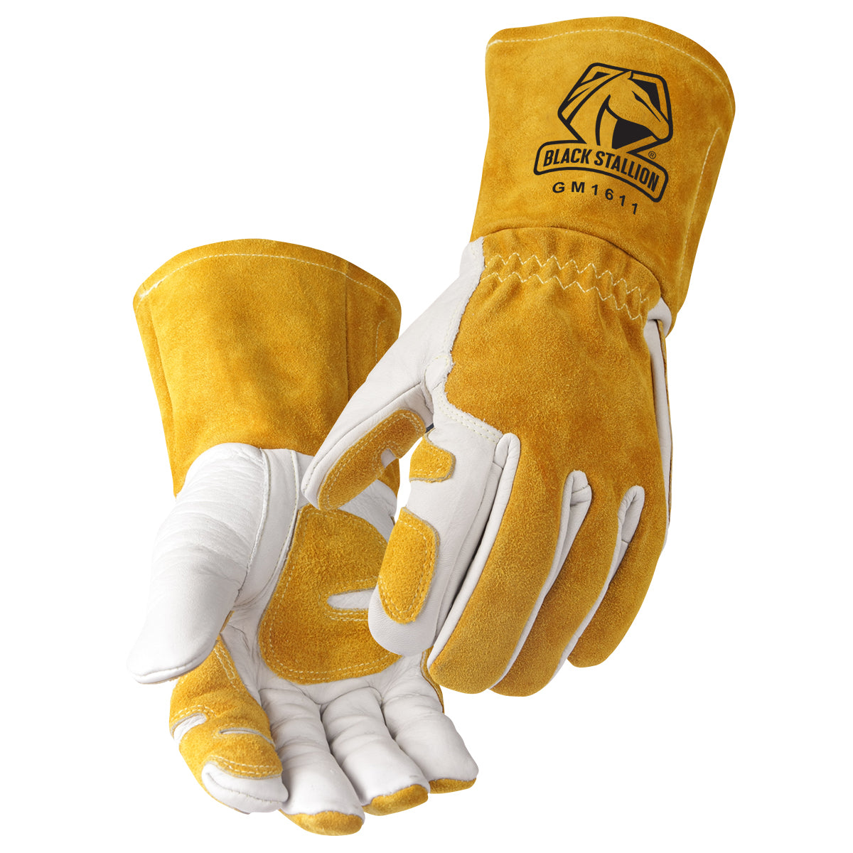 Black Stallion GM1611-WT Cowhide MIG Glove with Reinforced Palm & Thumb