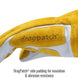 DragPatch® side padding for insulation & abrasion resistance — Black Stallion GM1611-WT mig glove