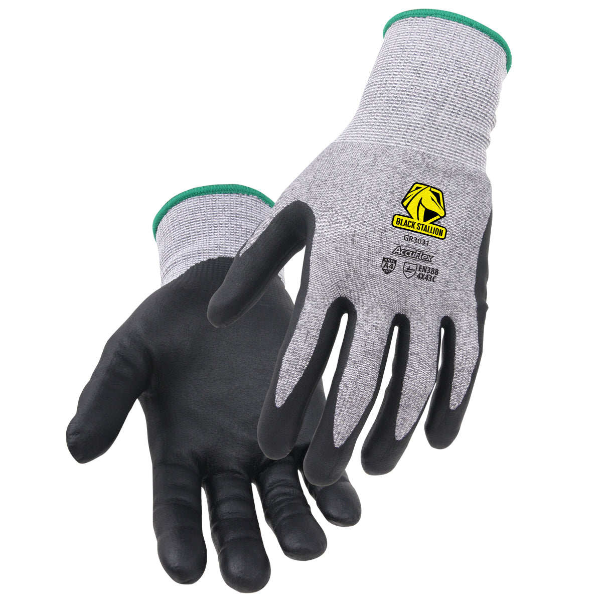 Black Stallion GR3031-GB AccuFlex™ A4 Cut-Resistant Nitrile-Foam Knit Glove