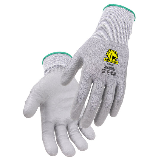 Black Stallion GR3035-GY AccuFlex™ A4 Cut-Resistant PU-Coated Knit Glove