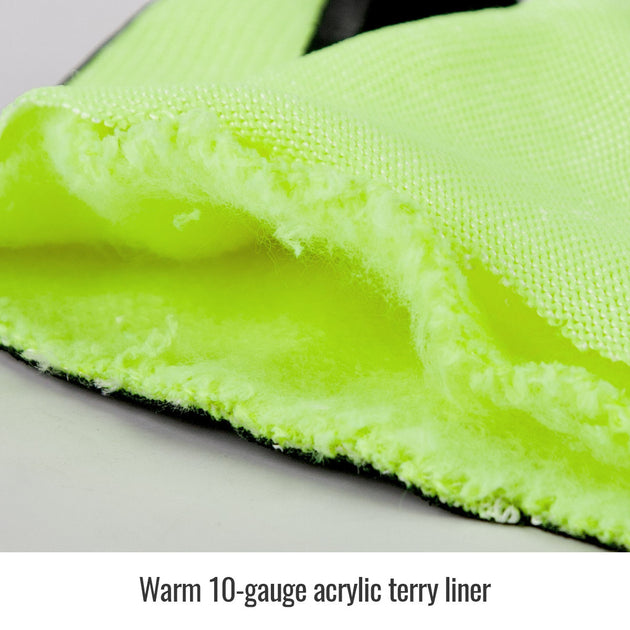 Warm 10-gauge acrylic terry liner — Black Stallion GR4545-HB blend glove