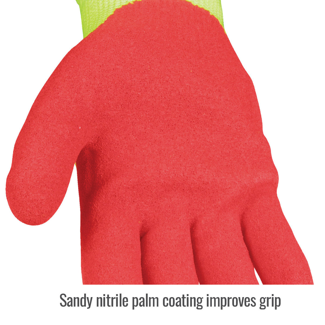 Sandy nitrile palm coating improves grip — Black Stallion GR5030-HR blend glove