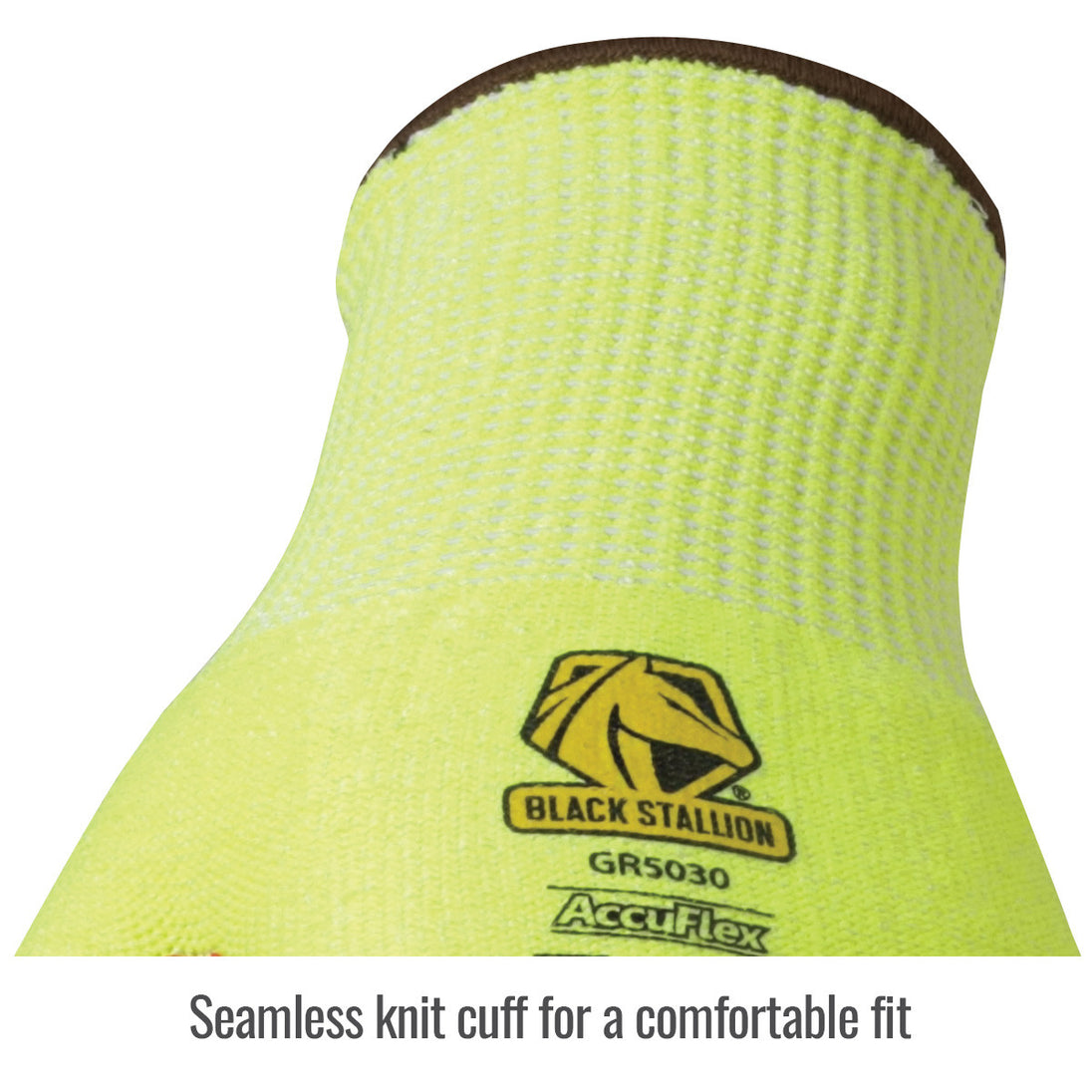 Seamless knit cuff for a comfortable fit — Black Stallion GR5030-HR blend glove