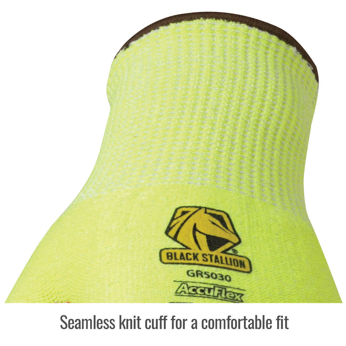 Seamless knit cuff for a comfortable fit — Black Stallion GR5030-HR blend glove