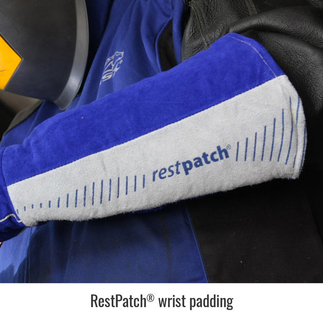 RestPatch® wrist padding — Black Stallion GS1321-BG welding gloves