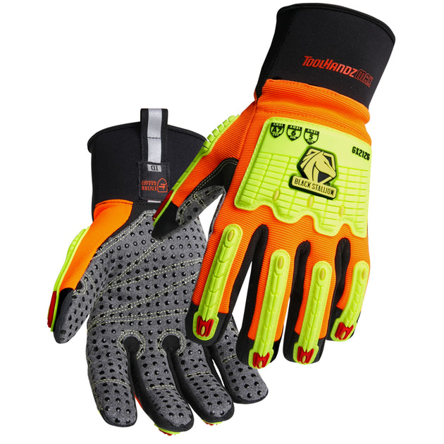 Black Stallion GX2126-OB Toolhandz® Max Cut A7 Dotted Palm TPR Impact Ergonomic Gloves