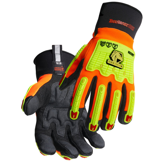 Black Stallion GX2327-OB Toolhandz® Max Cut A7 Anti, Vibration Palm TPR Impact Ergonomic Gloves