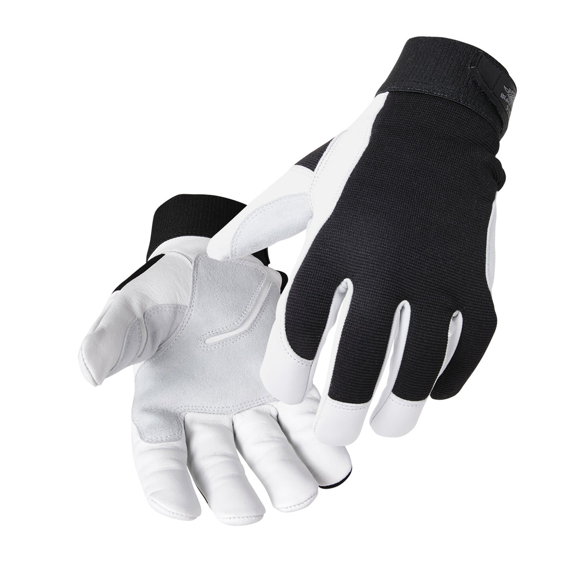 Black Stallion GX3020-BW Toolhandz® Core Goat Grain Leather Ergonomic Gloves