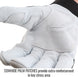 Cowhide Palm Patches provide extra reinforcement in key stress area — Black Stallion GX3025-BW ergonomic gloves