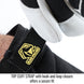 TRP Cuff Strap with hook-and-loop closure offers a secure fit — Black Stallion GX3025-BW ergonomic gloves