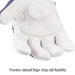 Premium sidewall finger strips add flexibility — Black Stallion GX5015-NW mechanics glove