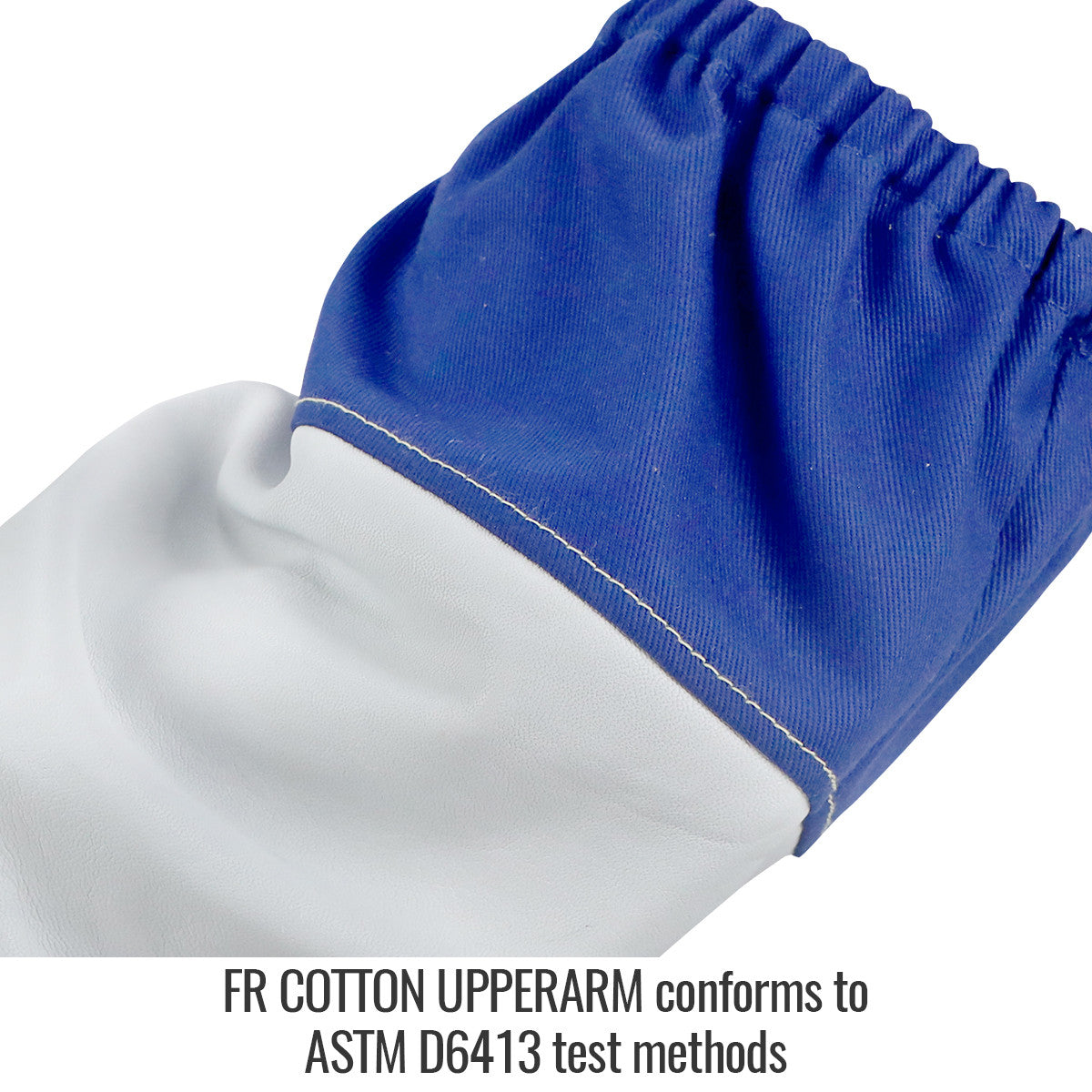 FR Cotton Upperarm conforms to ASTM D6413 test methods — Black Stallion HG-19S hybrid sleeves