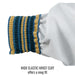 Wide Elastic Wrist Cuff offers a snug fit — Black Stallion HG-19S hybrid sleeves