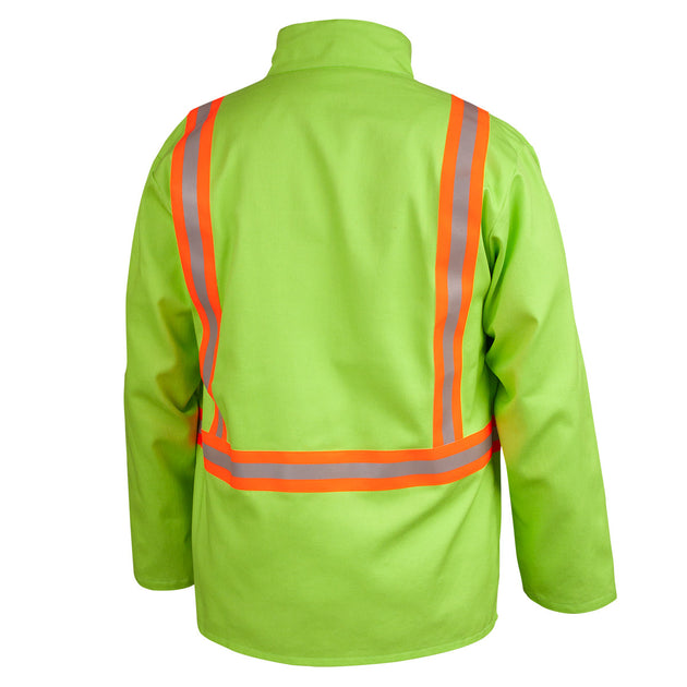 Back view of the Black Stallion JF1010-LM jacket
