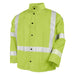 Black Stallion JF1012-LM 9 oz FR Cotton 30 Inch Jacket With Silver Reflective, Lime Green