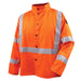 Black Stallion JF1012-OR 9 Oz Flame-Resistant Cotton Jacket With 2" Silver Reflective