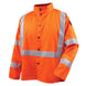 Black Stallion JF1012-OR 9 Oz Flame-Resistant Cotton Jacket With 2" Silver Reflective