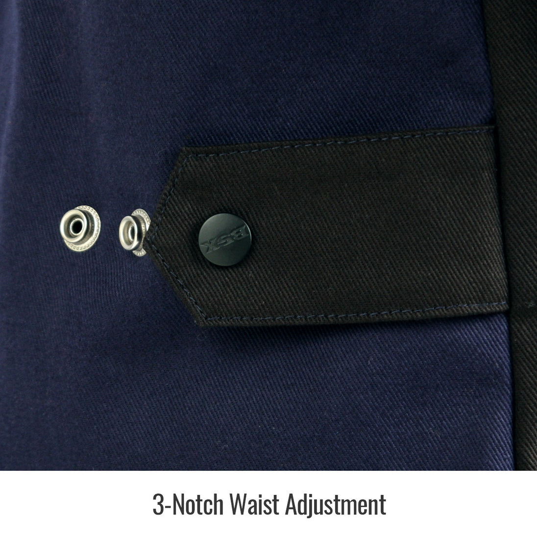 3-Notch Waist Adjustment — Black Stallion JF1015-NB welding jacket