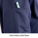 Scribe Pockets on Both Sleeves — Black Stallion JF1015-NB welding jacket