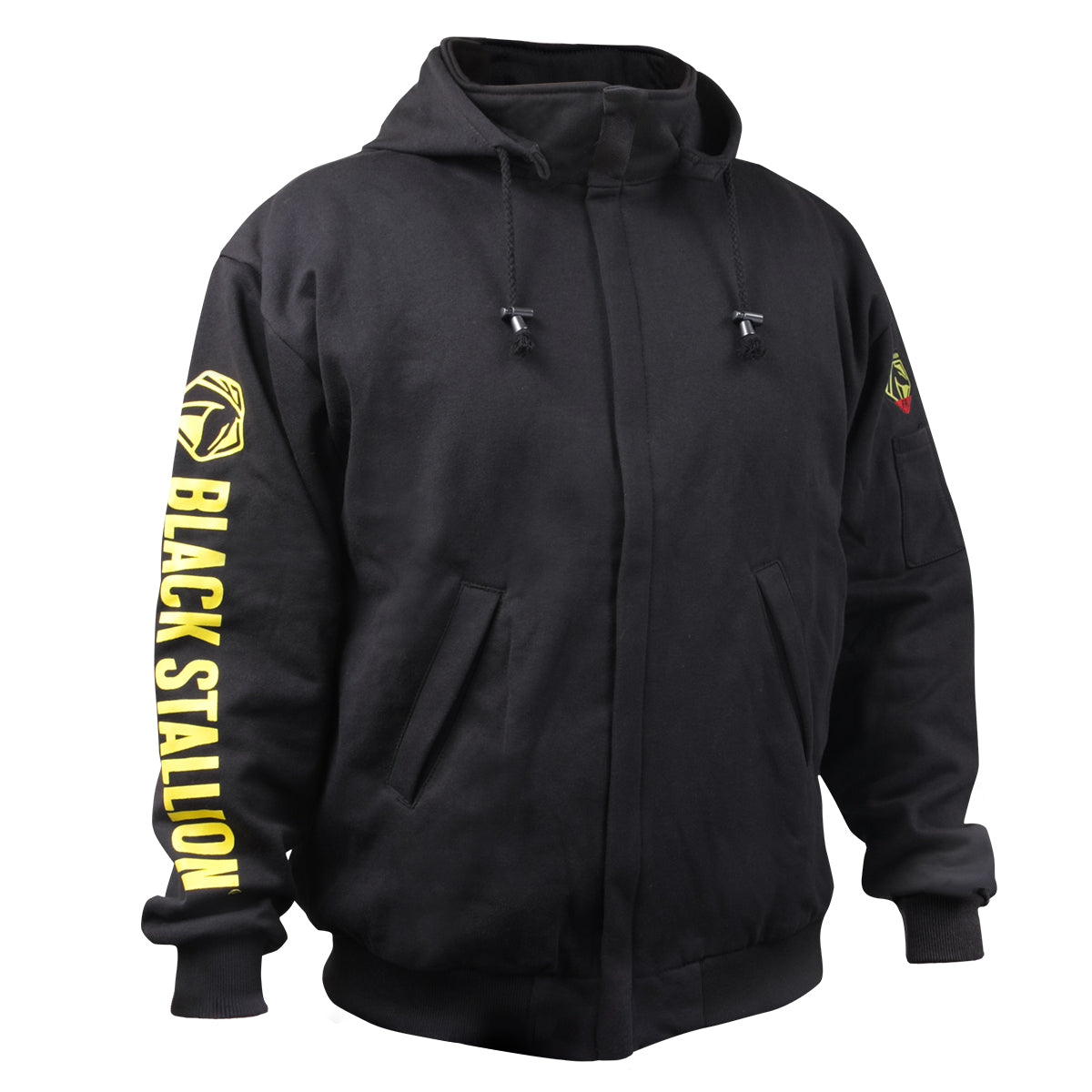 Black Stallion JF1331-BK 12oz FR Hooded Sweatshirt (NFPA 2112 / 70E), Black