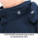 FR Cotton Hood conveniently snaps on and off for improved job site safety — Black Stallion JF1331-NV FR garment