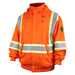 Black Stallion JF1332-OR 12oz FR Hooded Sweatshirt Refelective (NFPA 2112 / 70E), Orange