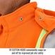 FR Cotton Hood conveniently snaps on pia and off for improved job site safety — Black Stallion JF1332-OR FR garment