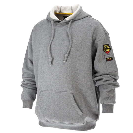 Black Stallion JF1340-GY 12oz FR Pullover Hooded Sweatshirt (NFPA 2112 / 70E), Gray