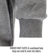 Waistband help keep out wind & work site debris — Black Stallion JF1340-GY FR garment