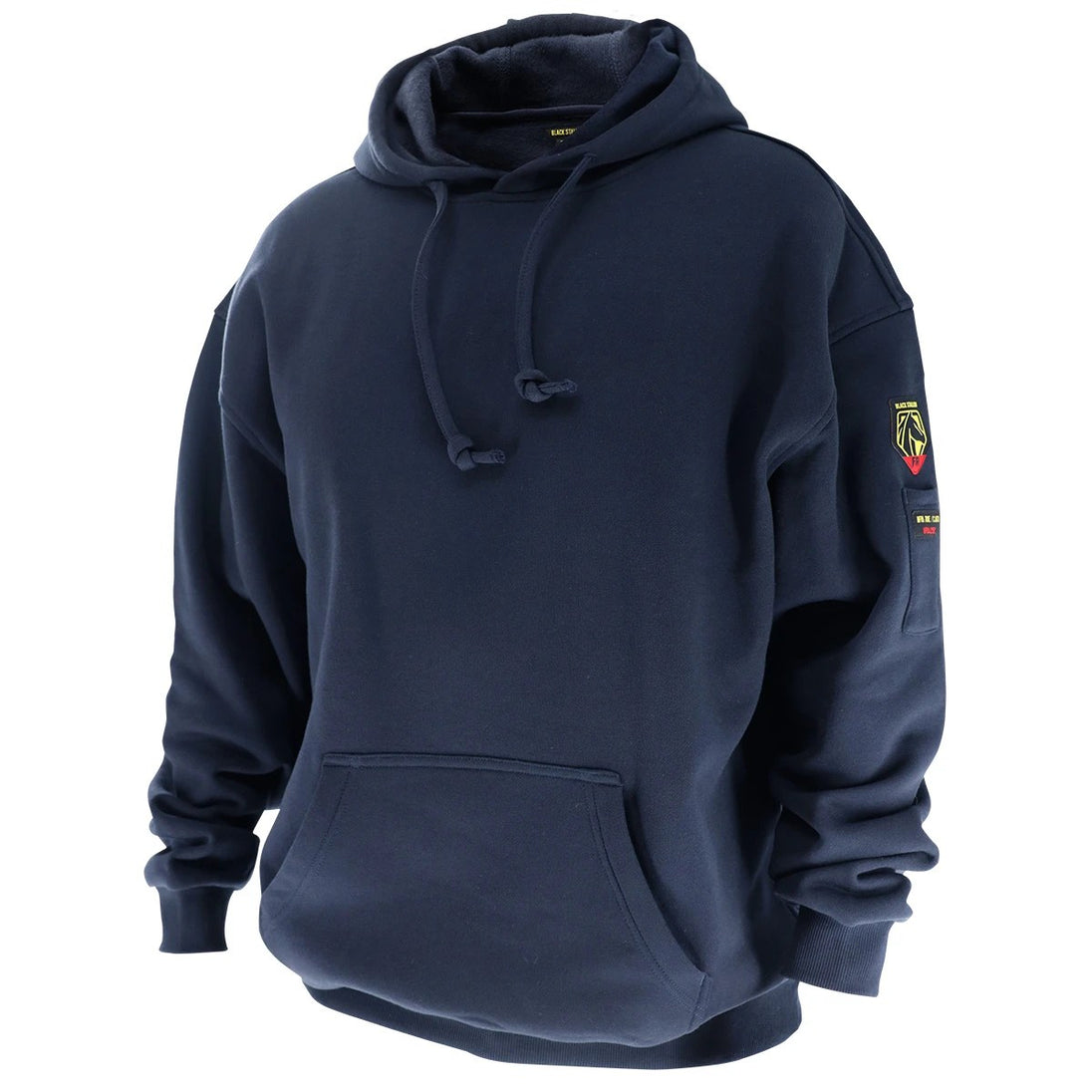 Black Stallion JF1340-NV 12oz FR Pullover Hooded Sweatshirt (NFPA 2112 / 70E), Navy