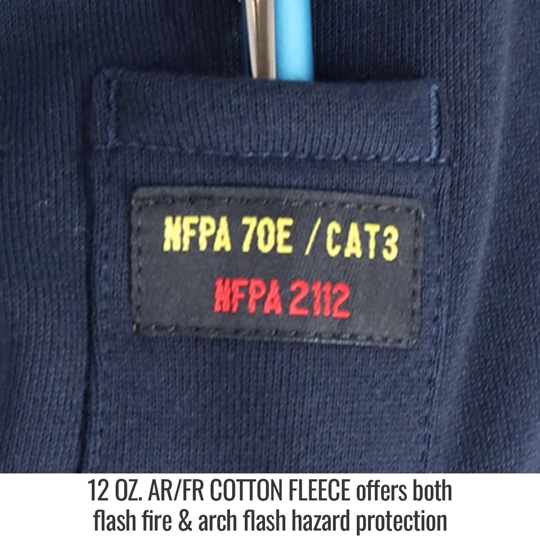 Arch flash hazard protection — Black Stallion JF1340-NV FR garment