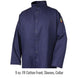 Oz. FR Cotton Front, Sleeves, Collar (view 2) — Black Stallion JF1625-NG welding jacket
