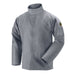Black Stallion JF2220-GY 9 oz Deluxe FR Cotton Welding Jacket (NFPA 2112 / 70E), Gray