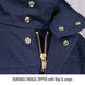 Durable Brass Zipper with flap & snaps — Black Stallion JF5000-NV winter jacket