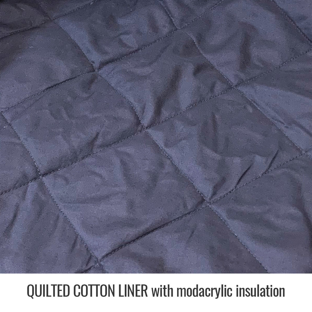 Quilted Cotton Liner with modacrylic insulation — Black Stallion JF5000-NV winter jacket