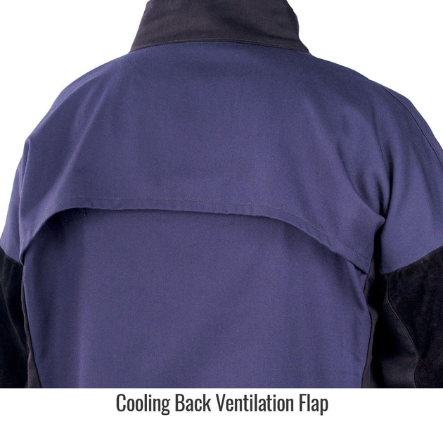 Cooling Back Ventilation Flap — Black Stallion JH1016-NB hybrid jacket