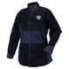 Black Stallion JH1515-NB Angelfire Women 9 oz FR Hybrid Jacket With Split Cowhide Sleeves, Navy/Black