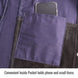 Convenient Inside Pocket holds phone and small items — Black Stallion JH1515-NB hybrid jacket