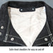 Satin-lined shoulders for easy on and off — Black Stallion JL1030-BB welding jacket