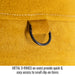 Metal D-rings on waist provide quick & easy access to small clip-on items — Black Stallion JL1536-TN welding bib