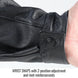 Wrist Snaps with 2-position adjustment and rivet reinforcements — Black Stallion JL2035-BK welding jacket