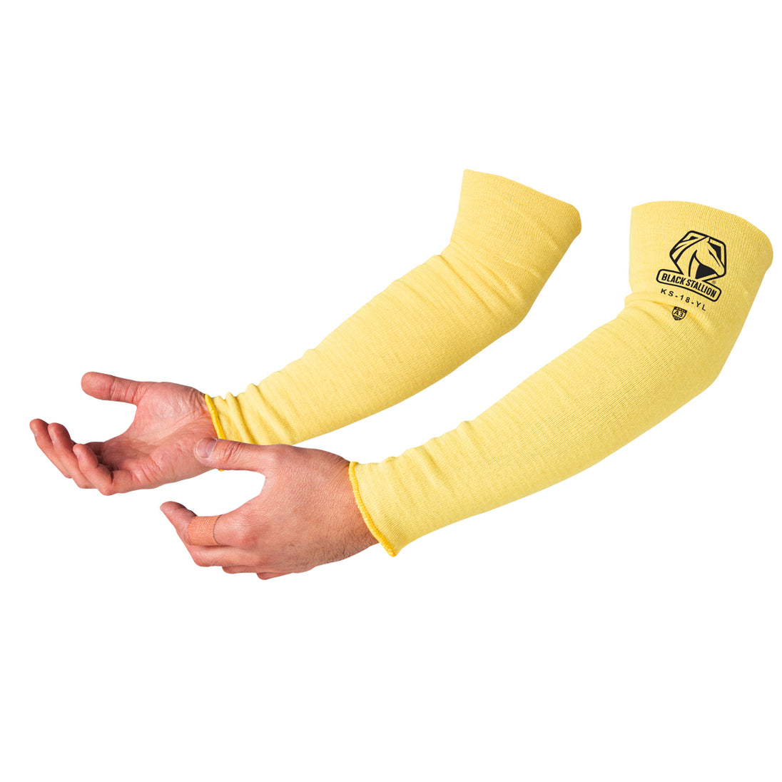 Black Stallion KS-18-YL 18 Inch Standard Para Aramid Knit Sleeve (Pair)
